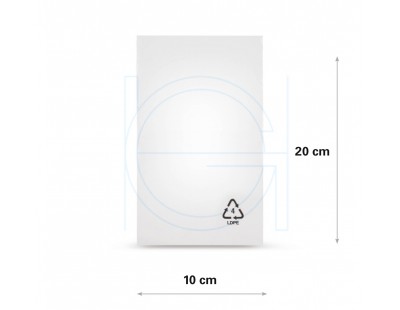 Flat poly bags LDPE, 10x20cm, 25my  PE Film 