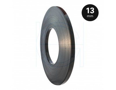 Staalband EW 13mm - 0.5mm, zwart gelakt Omsnoeringsband