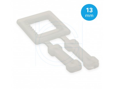 FIXCLIP plastic buckles transparent 13mm, 1000pcs Strapping