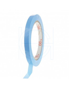 PVC solvent tape blauw 9mm/66m