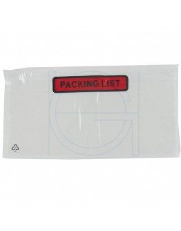 Paklijstenvelop "Packing list"  DL 1/3-A4 225x122mm 1.000 Stuks