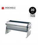 Rolhouder 30cm voor inpakpapier + cellofaanfolie, tafel / ondertafel, Rocholz ZAC ZAC serie Rocholz rolhouders