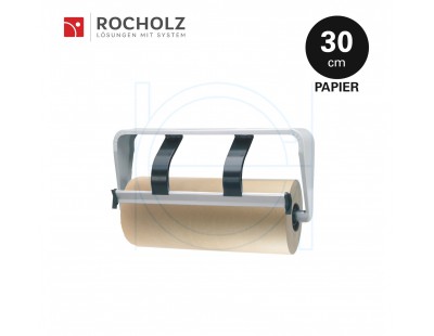 Roll dispenser H+R STANDARD undertable 30cm for paper STANDARD serie Hüdig + Rocholz
