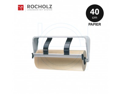 Roll dispenser H+R STANDARD undertable 40cm for paper STANDARD serie Hüdig + Rocholz