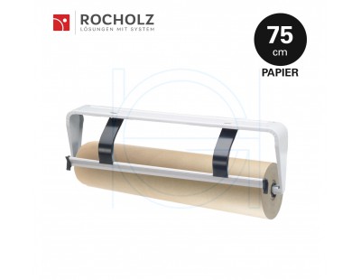 Roll Dispenser H+R STANDARD Undertable 75cm For Paper STANDARD serie Hüdig + Rocholz