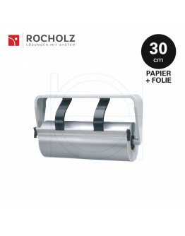 Rolhouder 30cm voor inpakpapier + cellofaanfolie, ondertafelmodel Rocholz Standard 