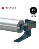 Rolhouder 40cm voor inpakpapier + cellofaanfolie, tafelmodel Rocholz Vario VARIO serie Rocholz rolhouders