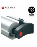 Rolhouder 100cm voor inpakpapier + cellofaanfolie, Wandmodel Rocholz Vario VARIO serie Rocholz rolhouders