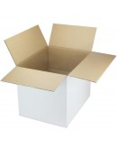 Cardboard box G Fefco-0201 white 420x320x320mm Cardboars, Boxes & Paper