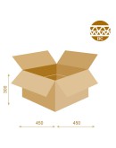 Cardboard Box Fefco-0201 DW 450x450x300mm (Nr.60) Cardboars, Boxes & Paper