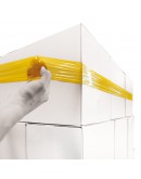 Elastisch stretchband voor pallets transparant - 1000x1200mm - box 100st. Rekwikkelfolie
