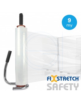 Handwikkelfolie Fixstretch Safety 9my / 45cm / 300mtr
