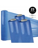 Hand stretch film Blue 23µ / 50cm / 300m Stretch film rolls