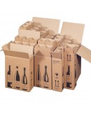 Wijnflesdoos voor 1 fles 105x105x420mm Verzenddozen speciaal