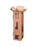 Wine bottle box for 1 bottle 105x105x420mm Special postal boxes