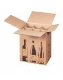 Wine bottle box for 6 bottles 305x212x368mm Wine shipping boxes
