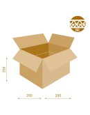Cardboard Box Fefco-0201 DW 250x250x250mm Cardboars, Boxes & Paper