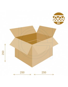 Cardboard Box Fefco-0201 DW 250x250x250mm