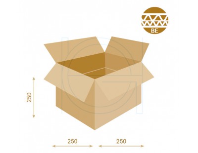 Cardboard Box Fefco-0201 DW 250x250x250mm Cardboars, Boxes & Paper