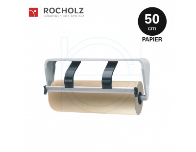 Rolhouder 50cm voor inpakpapier, ondertafelmodel Rocholz Standard STANDARD serie Hüdig+Rocholz