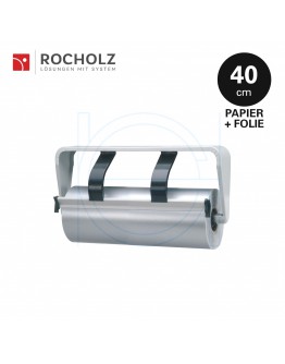 Rolhouder 40cm voor inpakpapier + cellofaanfolie, ondertafelmodel Rocholz Standard 