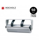 Rolhouder 50cm voor inpakpapier + cellofaanfolie, ondertafelmodel Rocholz Standard STANDARD serie Hüdig+Rocholz