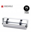 Rolhouder 75cm voor inpakpapier + cellofaanfolie, ondertafelmodel Rocholz Standard STANDARD serie Hüdig+Rocholz