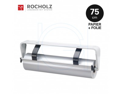 Rolhouder 75cm voor inpakpapier + cellofaanfolie, ondertafelmodel Rocholz Standard STANDARD serie Hüdig+Rocholz