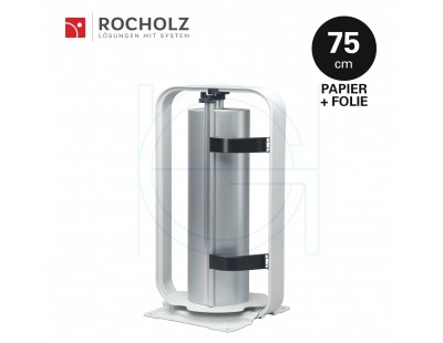 Rolhouder 75cm voor inpakpapier + cellofaanfolie, verticaal Rocholz Standard STANDARD serie Rocholz rolhouders