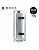 Rolhouder 100cm voor inpakpapier + cellofaanfolie, verticaal Rocholz Standard STANDARD serie Rocholz rolhouders