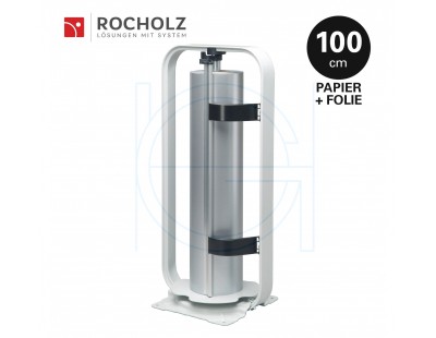 Rolhouder 100cm voor inpakpapier + cellofaanfolie, verticaal Rocholz Standard STANDARD serie Rocholz rolhouders
