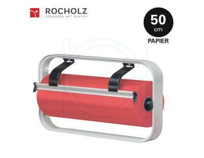 Roll dispenser H+R STANDARD frame 50cm for paper STANDARD serie Hüdig + Rocholz