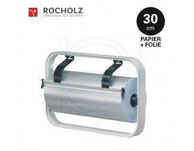 Roll dispenser H+R STANDARD frame 30cm for paper+film STANDARD serie Hüdig + Rocholz