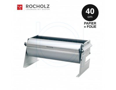 Rolhouder 40cm voor inpakpapier + cellofaanfolie, tafel / ondertafel, Rocholz ZAC ZAC serie Rocholz rolhouders