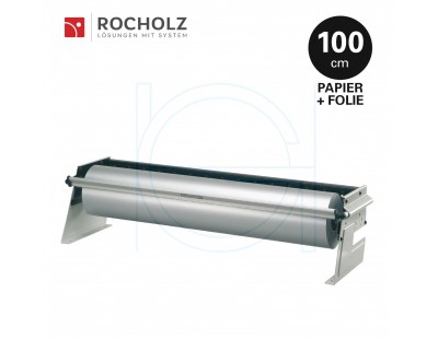 Rolhouder 100cm voor inpakpapier + cellofaanfolie, tafel / ondertafel, Rocholz ZAC ZAC serie Rocholz rolhouders