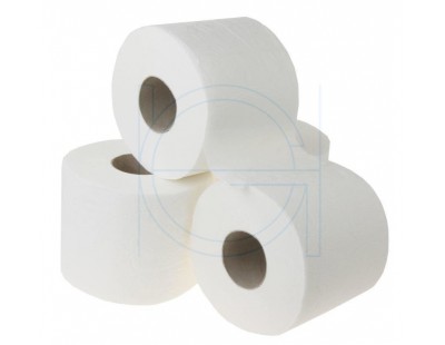 Toiletpapier FIX-HYGIËNE traditioneel cellulose, 400 vel per rol - 40 rol Hygiënepapier
