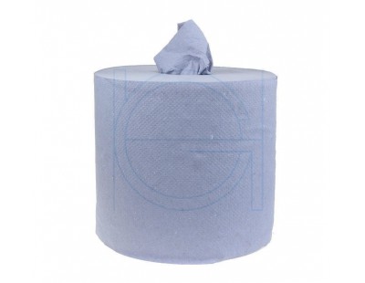 Towel paper rolls  FIX-HYGIËNE Midi blue heavy, 300m - 6 rolls Hygiene paper