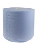 Industrial cleaning paper rolls FIX-HYGIËNE glued blue, 24cm / 300m - 2 rolls Hygiene paper