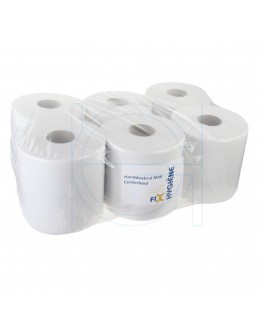 Towel paper rolls  FIX-HYGIËNE Midi recycled tissue white, 20cm x 300m - 6 rolls