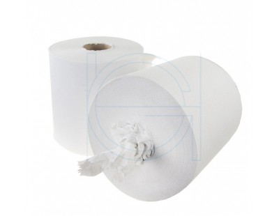 Towel paper rolls  FIX-HYGIËNE Midi recycled tissue white, 20cm x 300m - 6 rolls Hygiene paper
