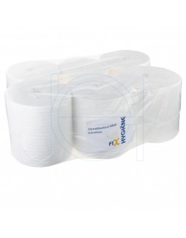 Towel paper rolls  FIX-HYGIËNE Mini coreless cellulose, 300m - 12 rolls