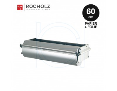 Rolhouder 60cm voor inpakpapier + cellofaanfolie, wandmodel Rocholz ZAC ZAC serie Rocholz rolhouders