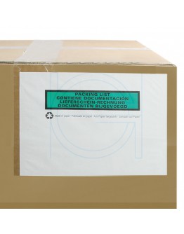 Paklijstenveloppen C6 162x120mm BIO groen 100% papier, 1000 stuks