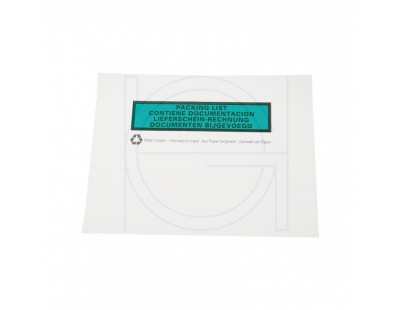 Paklijstenveloppen C6 162x120mm BIO groen 100% papier, 1000 stuks Etiketten en signalering