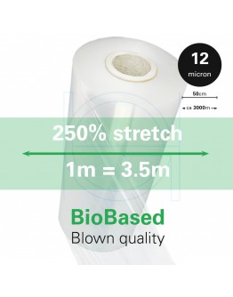 Machine stretch film 12my Fixstretch Biobased 150% Blown