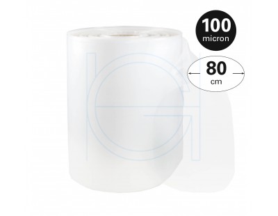 Tube film roll 100µ, 80cm x 165m Tubulair film