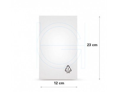 Flat poly bags LDPE, 12x23cm, 50my - 1000x PE Film 