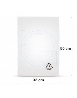 Vlakke zak LDPE, 32x50cm, 50my - 1000x