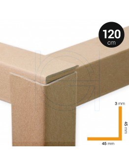 Cardboard corner profiles  ECO 45mm x 120 cm - 100pcs