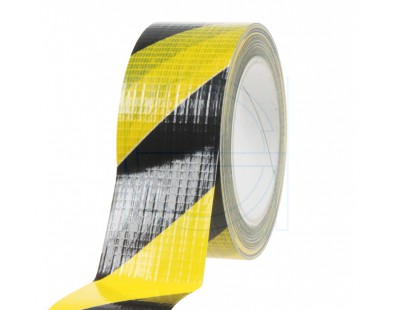 Vloermarkeringstape Ducttape geel/zwart 50mm/33m  Tape 